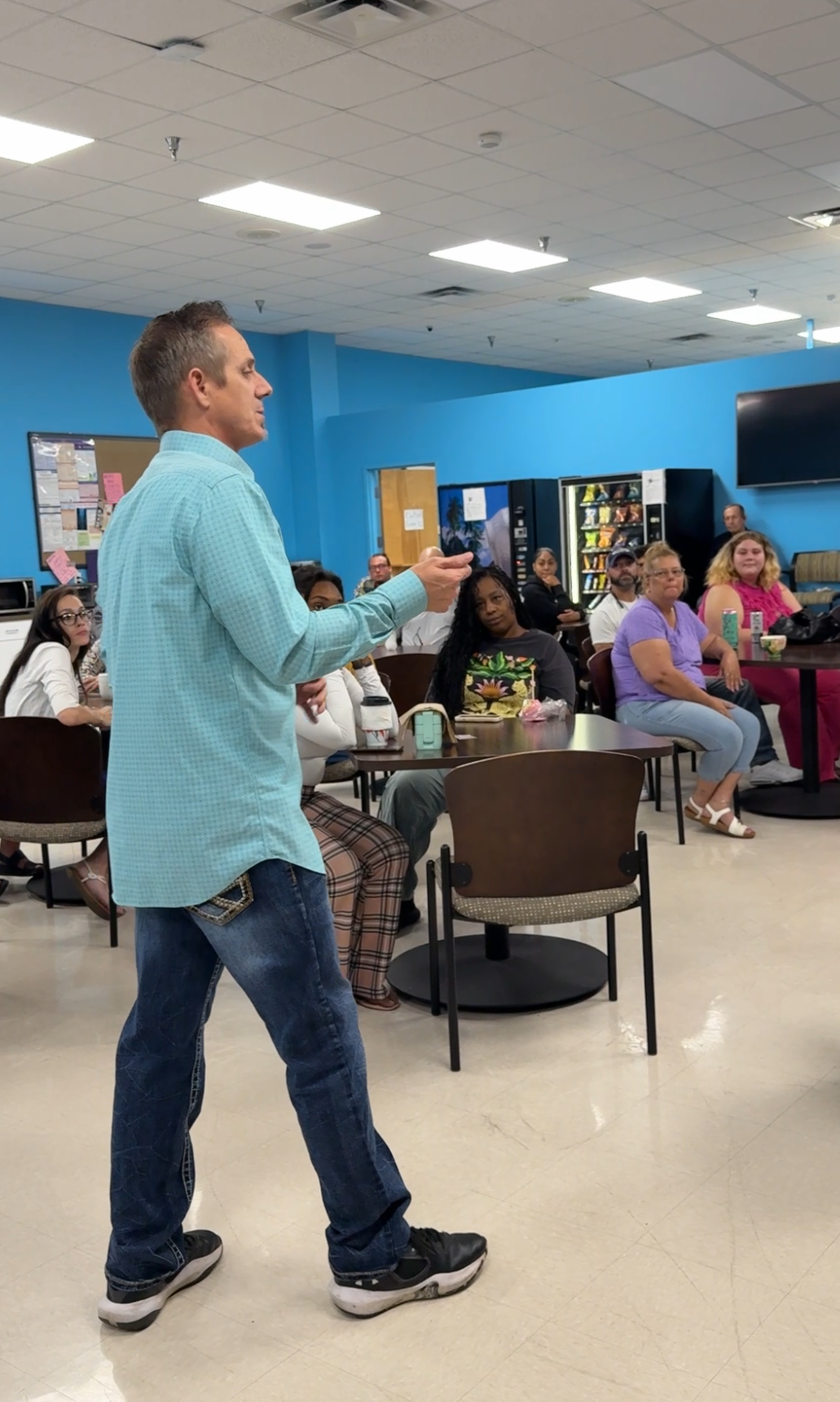 Sales coaching session in progress